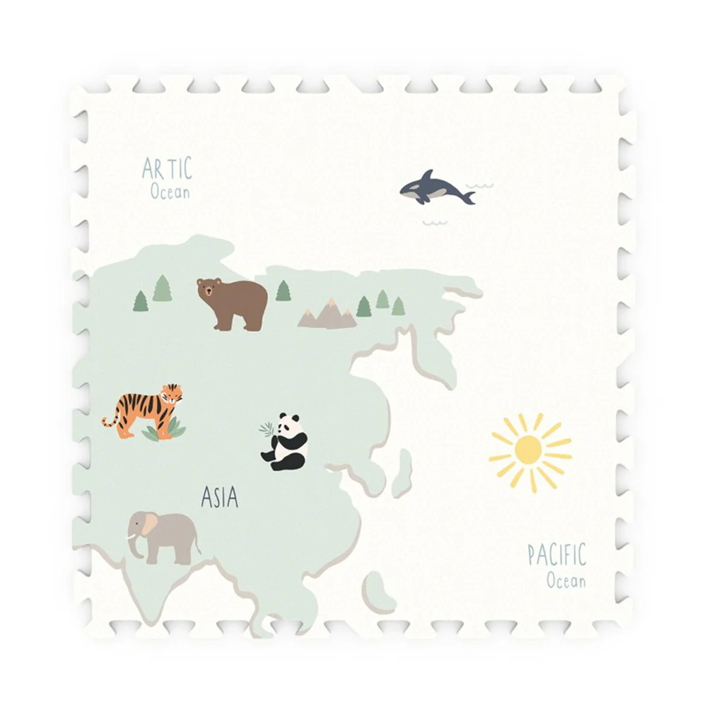 Play&Go 2 in 1 Puzzlematte 'EEVAA' doppelseitig Weltkarte - Image 3