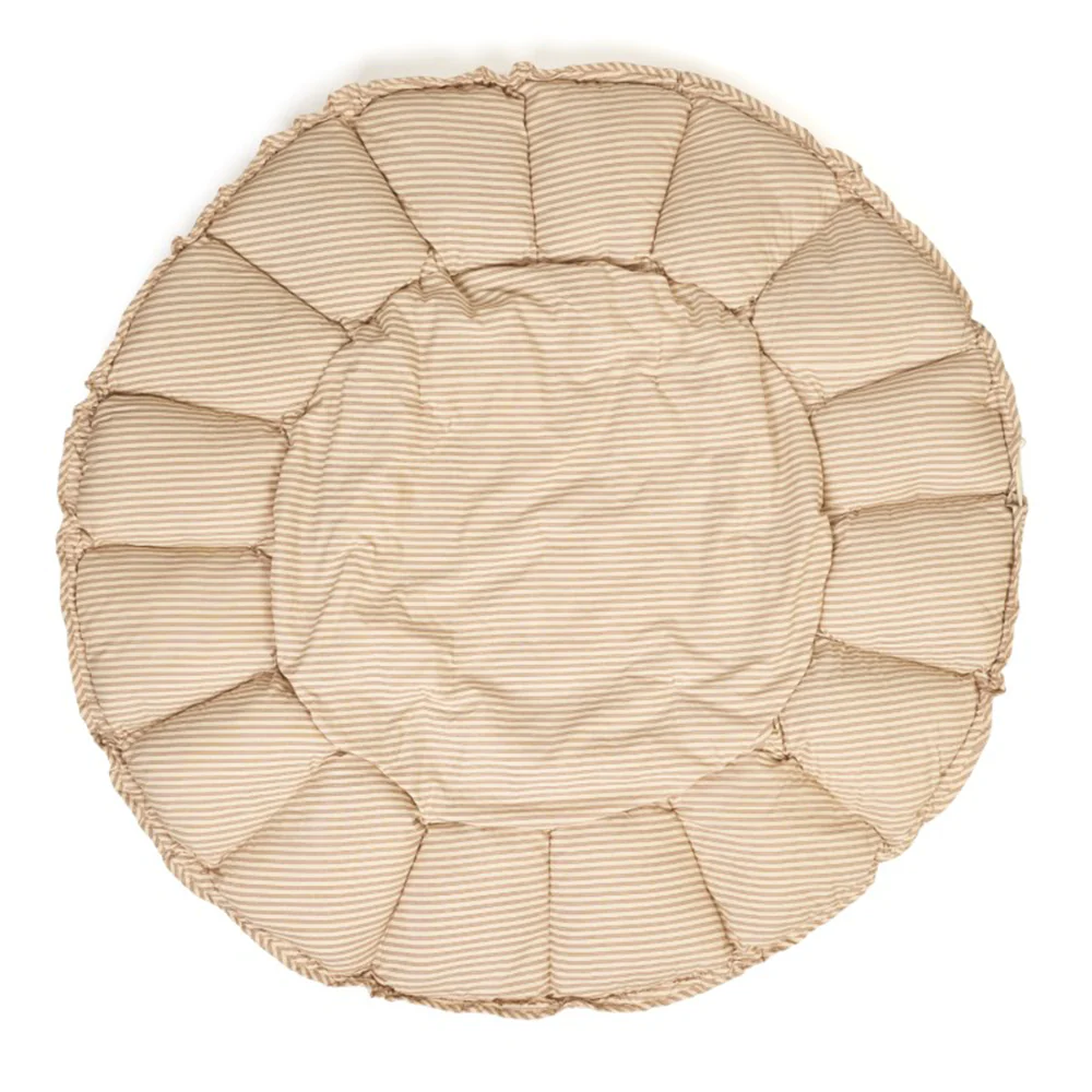 Play&Go  3 in 1 Spielmatte  'Coco' Organic Stripes Brown - Image 3