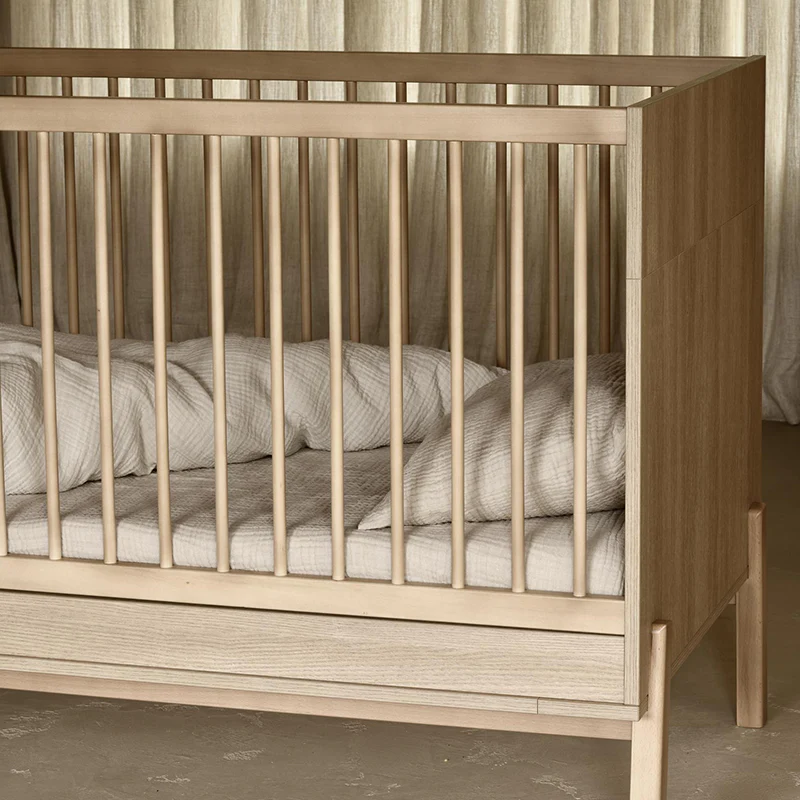 Quax Babybett- und Kinderbett 70 x 140 'Ashi' Honey Ash - Image 4