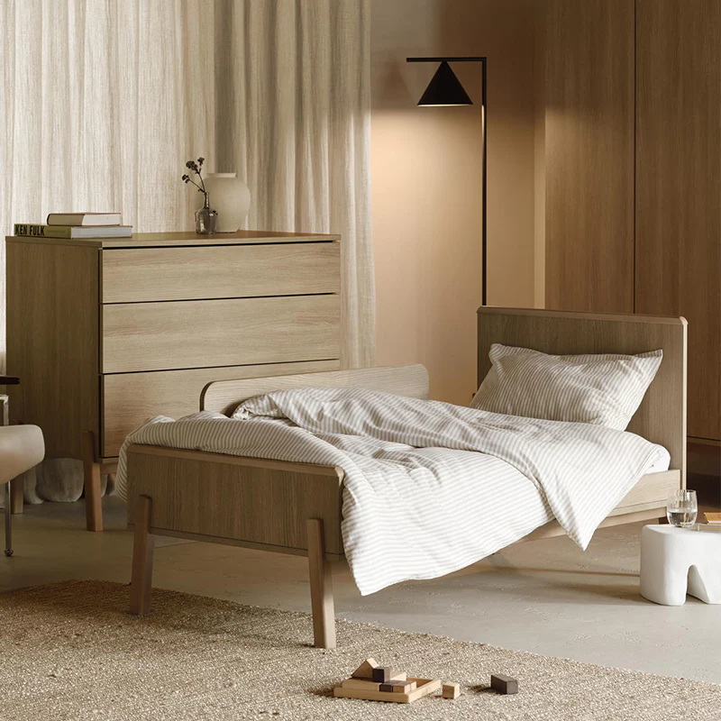 Quax Babybett- und Kinderbett 70 x 140 'Ashi' Honey Ash - Image 9