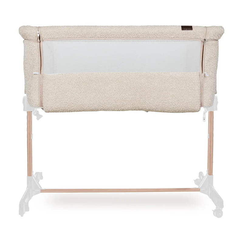 Quax Beistellbett 'Side-by-Side' Naturel Bouclé Sheep