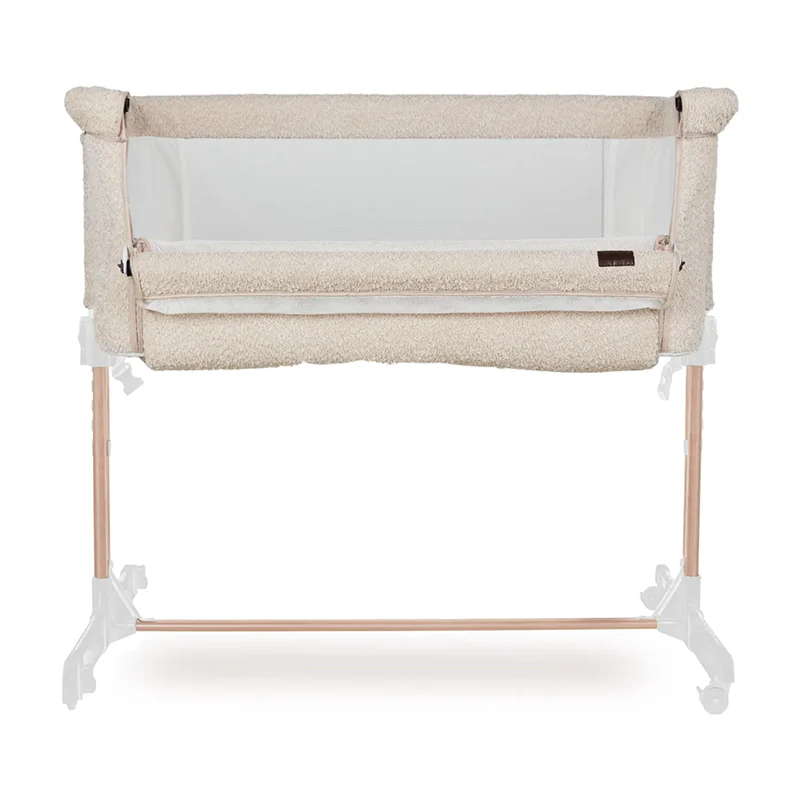 Quax Beistellbett 'Side-by-Side' Naturel Bouclé Sheep - Image 3
