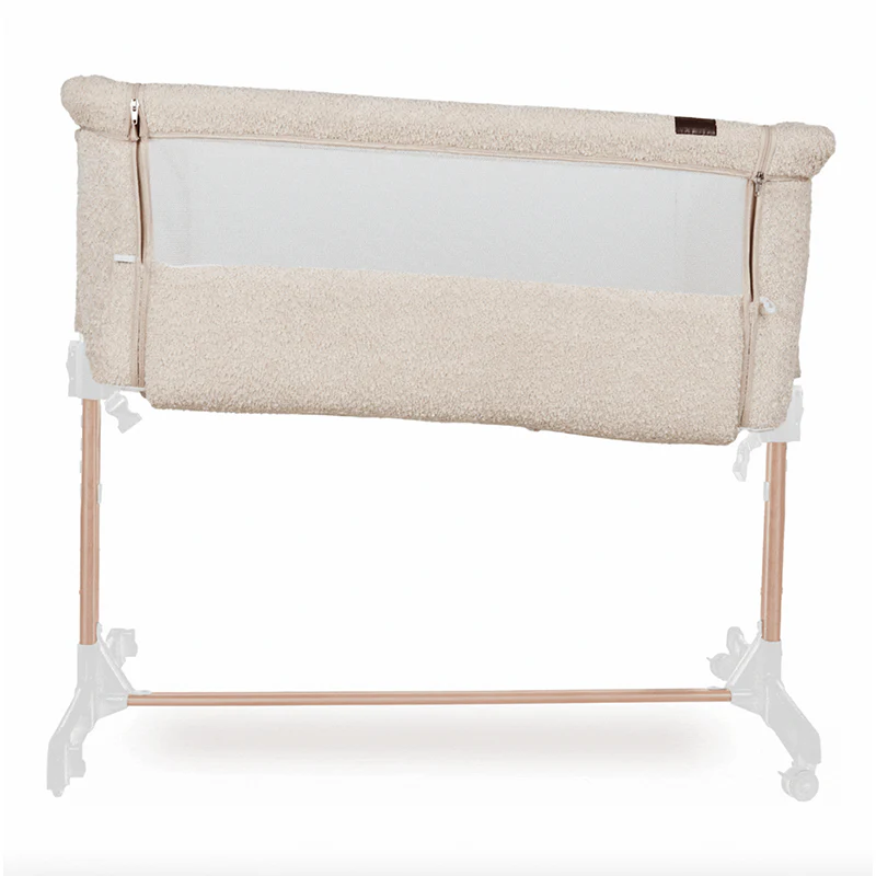 Quax Beistellbett 'Side-by-Side' Naturel Bouclé Sheep - Image 5