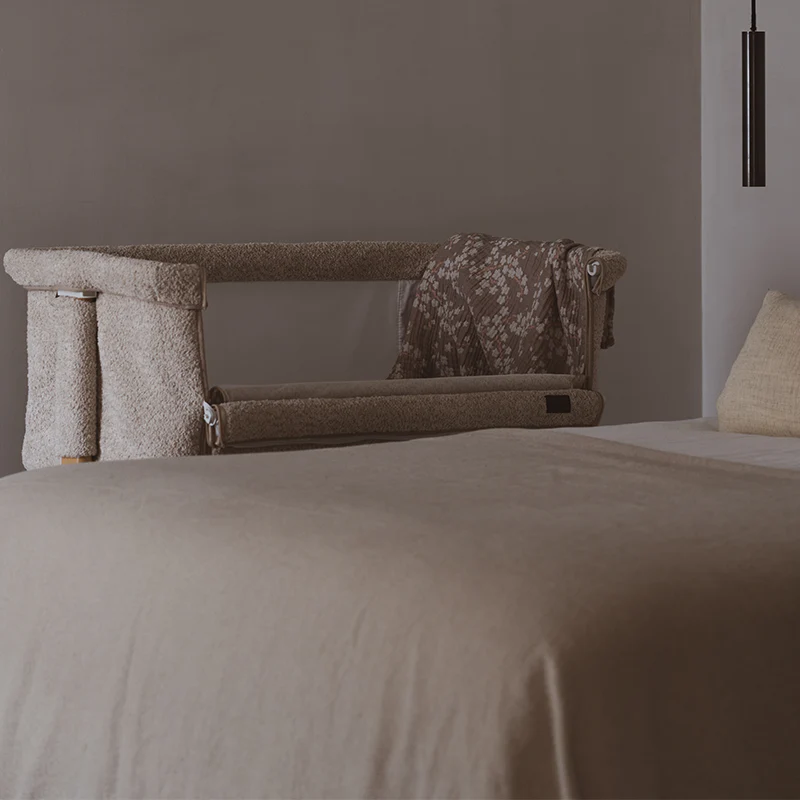 Quax Beistellbett 'Side-by-Side' Naturel Bouclé Sheep - Image 6