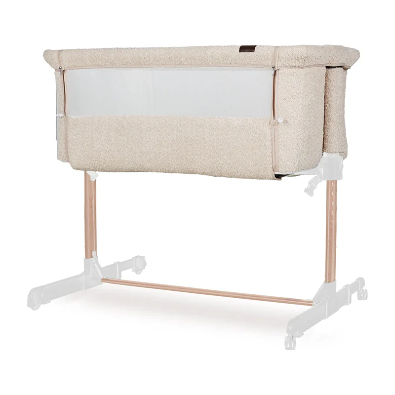 Quax Beistellbett 'Side-by-Side' Naturel Bouclé Sheep - Image 7