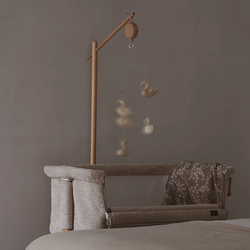 Quax Beistellbett 'Side-by-Side' Naturel Bouclé Sheep - Image 8