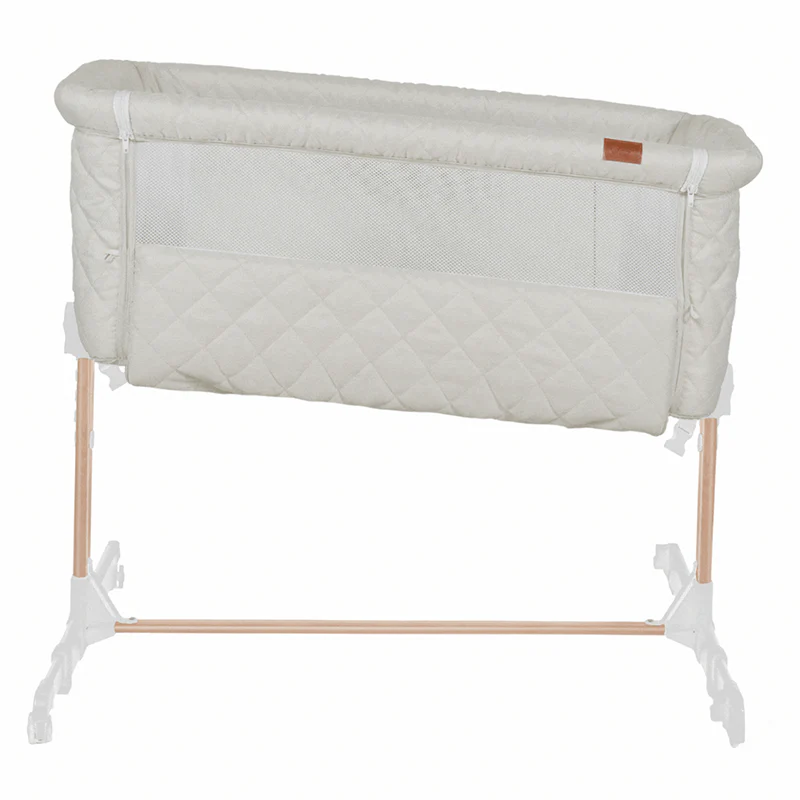 Quax Beistellbett 'Side-by-Side' Naturel Quilted Clay - Image 5