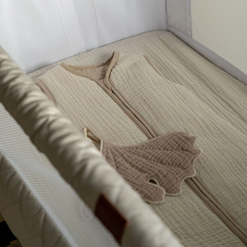 Quax Beistellbett 'Side-by-Side' Naturel Quilted Clay - Image 9