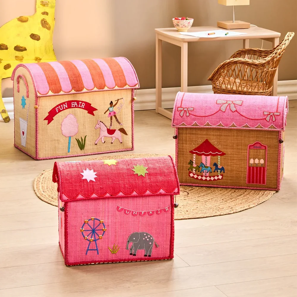Rice Aufbewahrungskorb Klein 'Fun Fair' Pink - Image 4