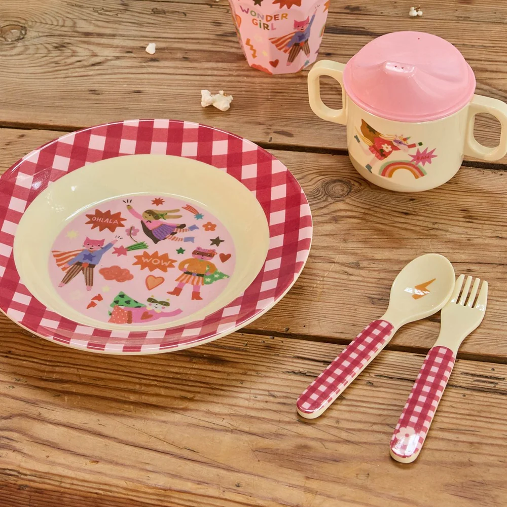 Rice Löffel und Gabel 'Hero' Pink - Image 2