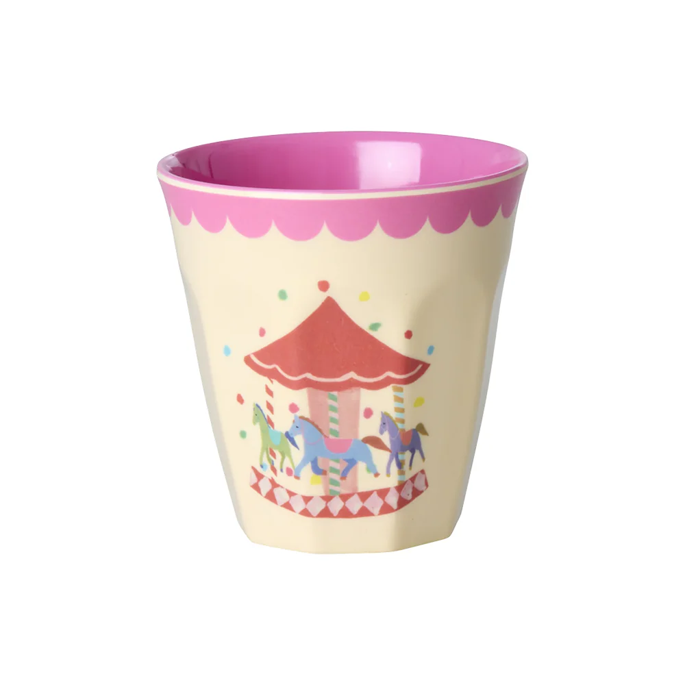 Rice Melamin Becher Klein 'Fun Fair' Carrousel