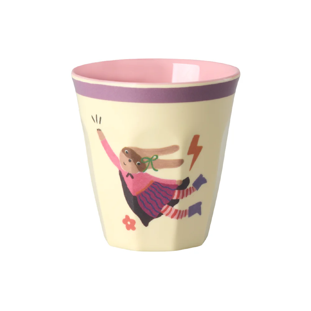Rice Melamin Becher Klein 'Hero' Purple Border