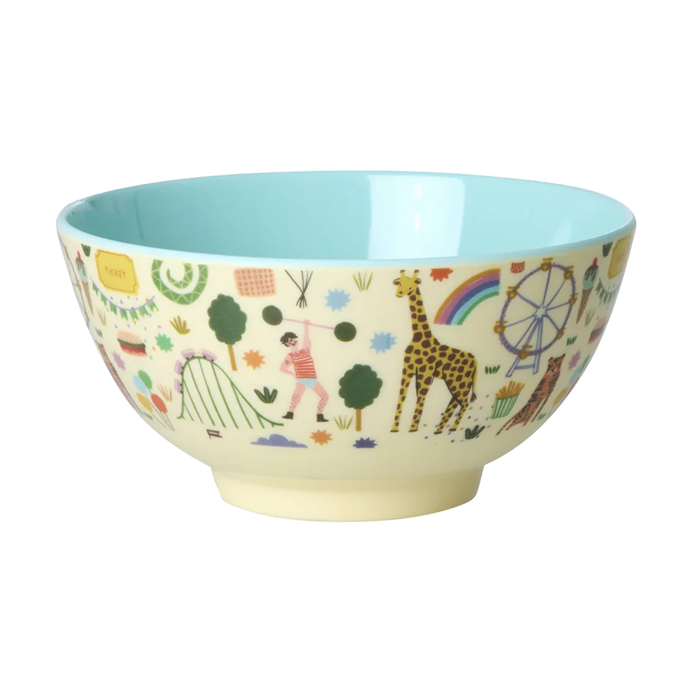 Rice Melamin Schüssel Mittel 'Fun Fair' Mint