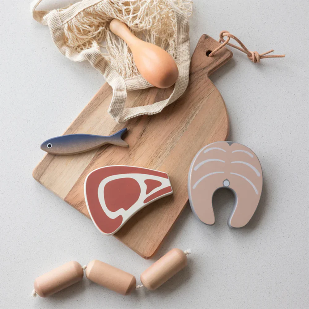 Sebra Fleisch und Fisch aus Holz - Image 2