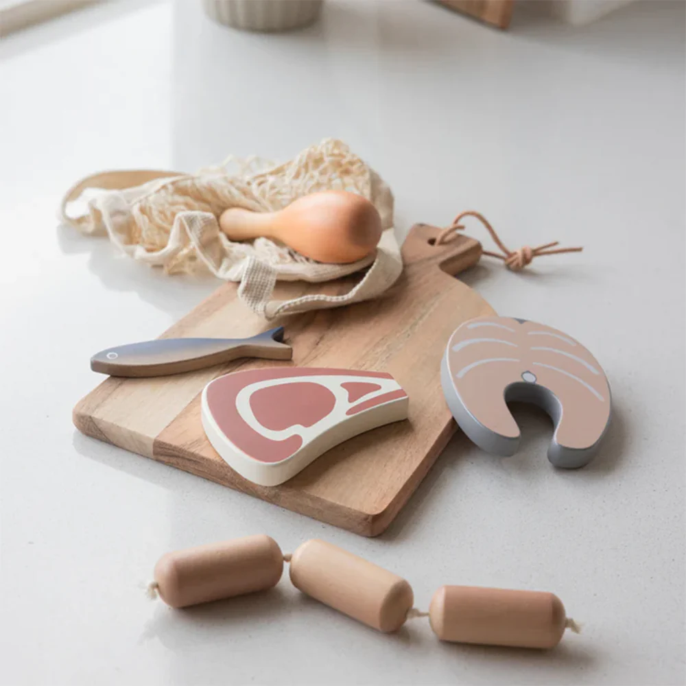 Sebra Fleisch und Fisch aus Holz - Image 3
