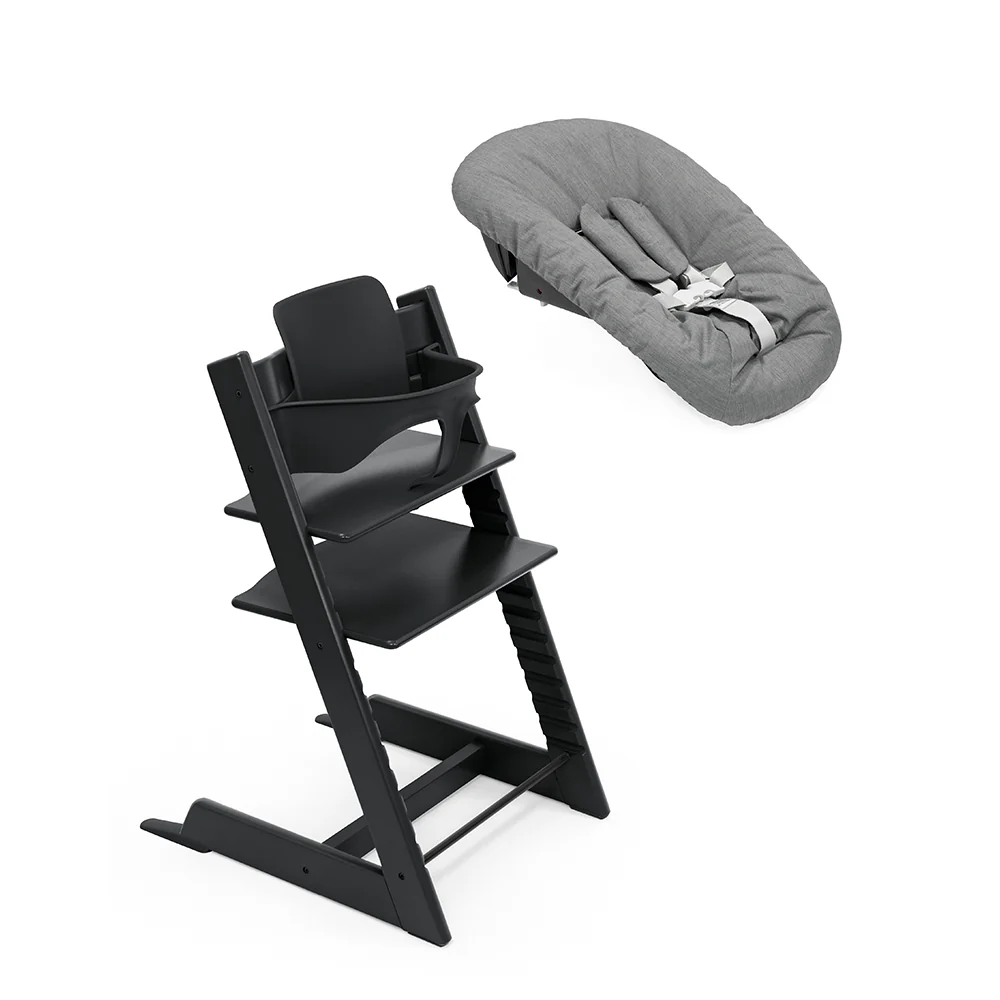 Stokke®  Tripp Trapp®  Newborn Bundle 3-in-1 Buche Schwarz