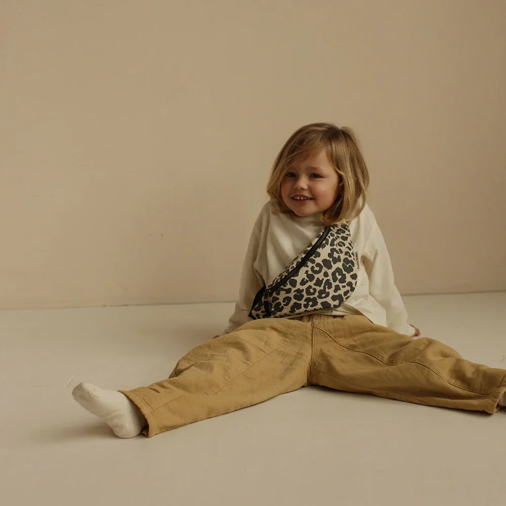 Studio Noos Gürteltasche Mini für Kinder 'Soft Cotton' Leopard - Image 2