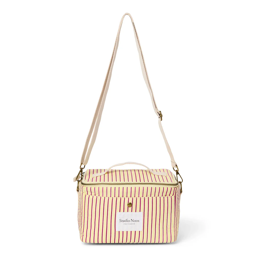 Studio Noos Kühltasche 'Poplin' Butter Yellow Striped