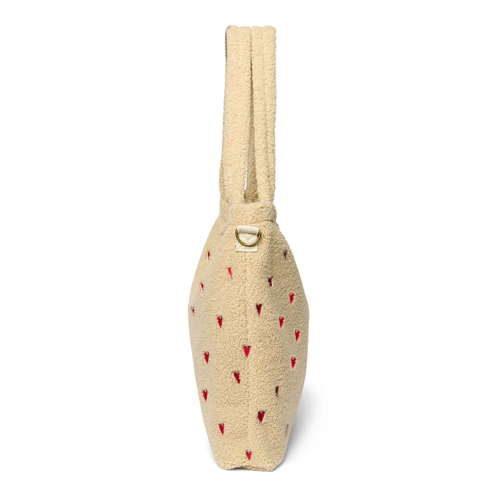 Studio Noos Puffy Wickeltasche 'Teddy Hearts'  Ecru - Image 4