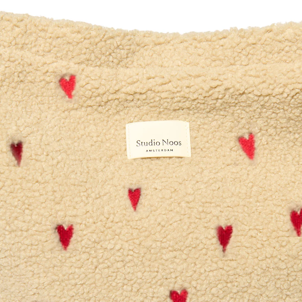 Studio Noos Puffy Wickeltasche 'Teddy Hearts'  Ecru - Image 5