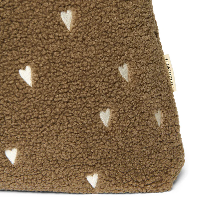 Studio Noos Tragetasche Teddy 'Hearts' Brown - Image 5