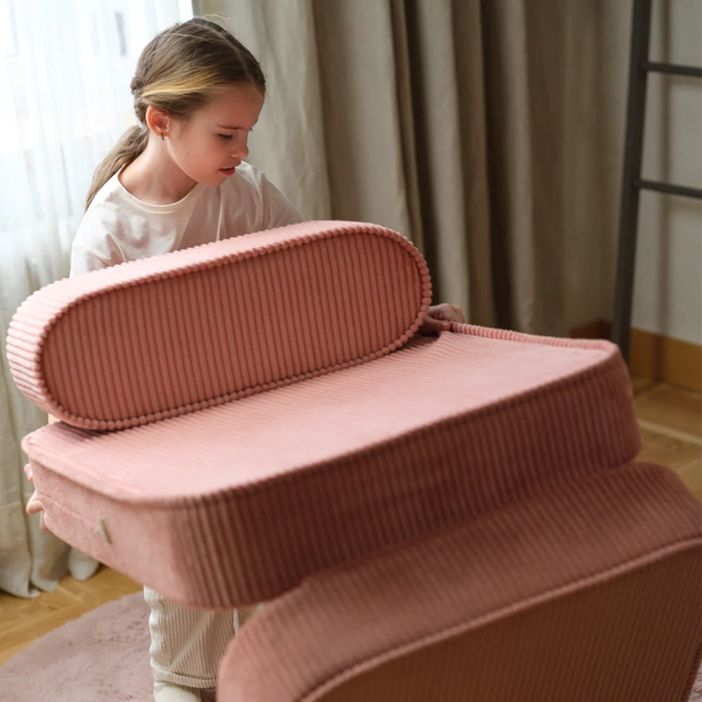 Wigiwama Aufklappbarer Kindersessel 'Flip Chair' Pink Mousse - Image 5