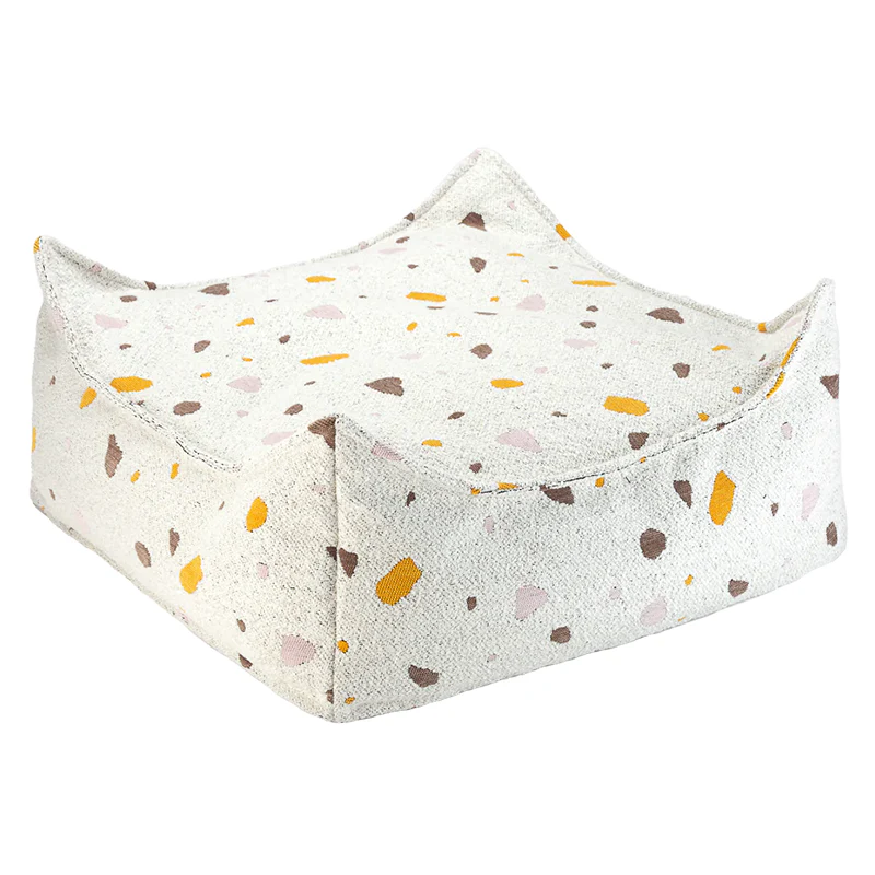 Wigiwama  Quadratischer Ottoman 'Terrazzo' Marble
